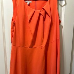 Orange a line dress
